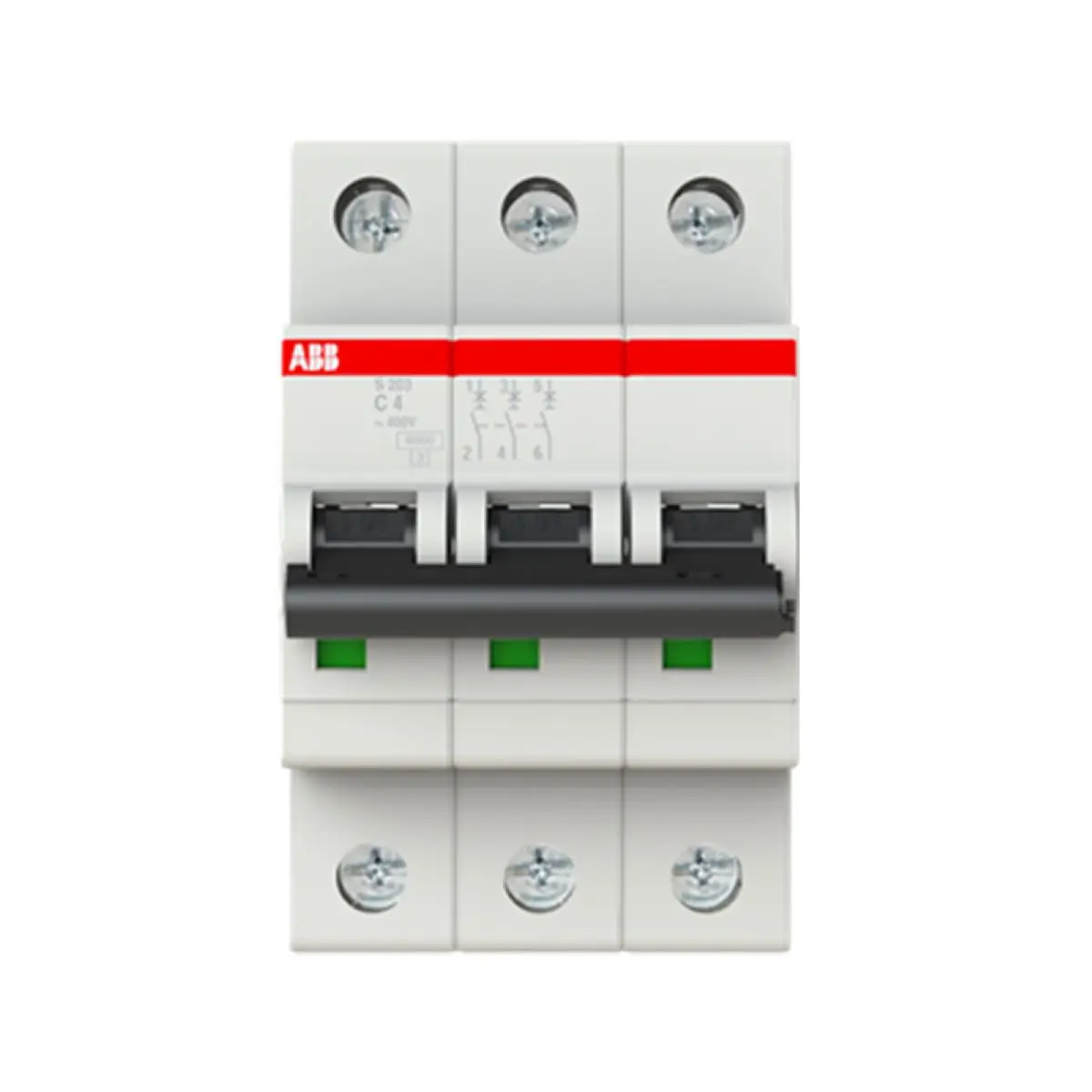 10113652 S203-C4 2CDS253001R0044 Miniature Circuit Breaker - 3P - C - 4 A
10113652 S203-C4 2CDS253001R0044 Miniature Circuit Breaker - 3P - C - 4 A