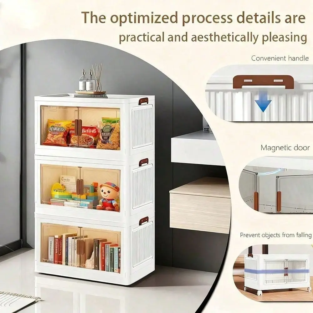 3 4 5Tier Storage Bins With Lids,Stackable Closet Organizers And Storage With Wheels, Collapsible Storage Boxes, Foldable Plast
3 4 5Tier Storage Bins With Lids,Stackable Closet Organizers And Storage With Wheels, Collapsible Storage Boxes, Foldable Plast