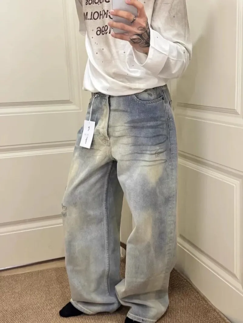 Casual Commuter Denim Jeans Men Women Light Blue with Mustache Print High Waist Long Pants Four Seasons Trendy Fashion
Casual Commuter Denim Jeans Men Women Light Blue with Mustache Print High Waist Long Pants Four Seasons Trendy Fashion