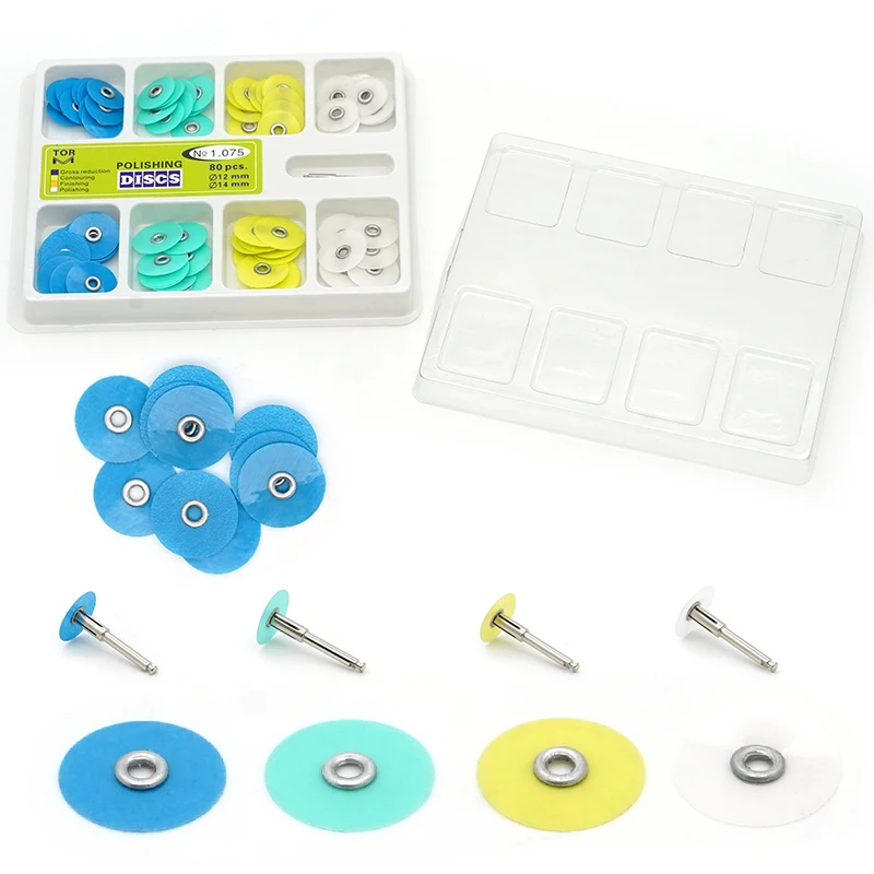 80Pcs/Box Dental Polishing Discs Gross Reduction Contouring Mandrel Stripes Set 4 Colors Dentist Materials Teeth Whitening Tools
80Pcs/Box Dental Polishing Discs Gross Reduction Contouring Mandrel Stripes Set 4 Colors Dentist Materials Teeth Whitening Tools