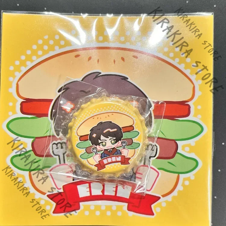 Shingeki No Kyojin Eren Jaeger Mini Bottle Cap Badge Emblem Cosplay Fangoods Ornaments Attack on Titan Brooch (limited Amount)
Shingeki No Kyojin Eren Jaeger Mini Bottle Cap Badge Emblem Cosplay Fangoods Ornaments Attack on Titan Brooch (limited Amount)