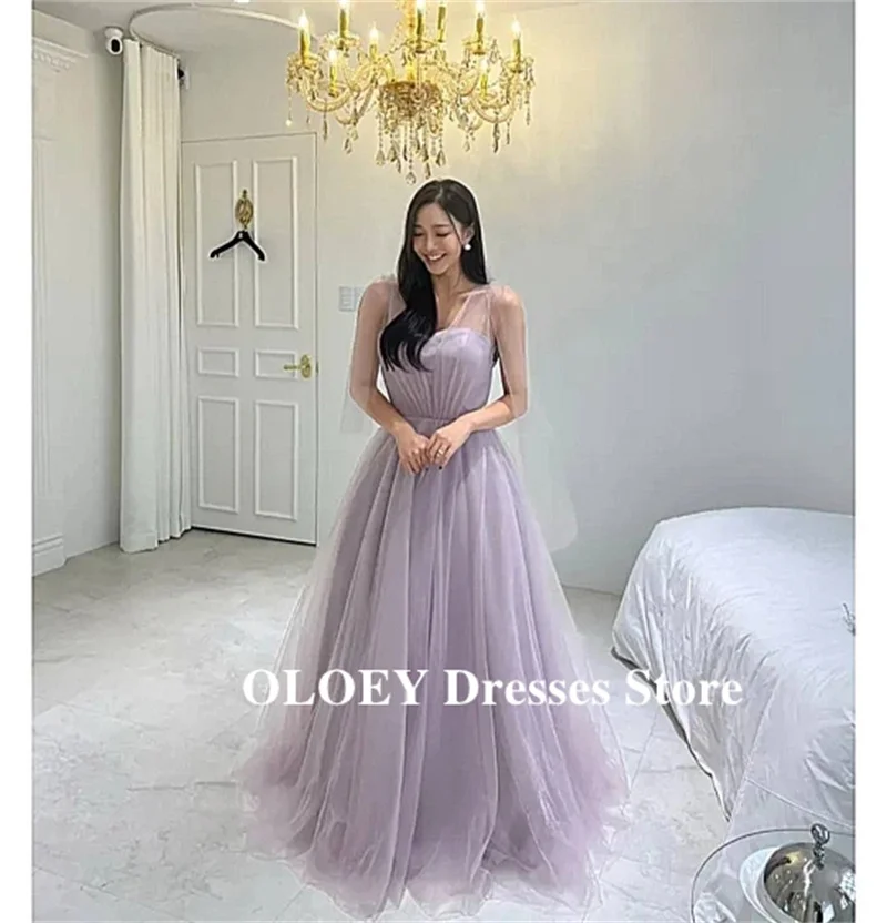 OLOEY Elegant Lavender Tulle Evening Party Dresses Korea Wedding Party Photo shoot Long Prom Gowns Formal Occasion Customized
OLOEY Elegant Lavender Tulle Evening Party Dresses Korea Wedding Party Photo shoot Long Prom Gowns Formal Occasion Customized