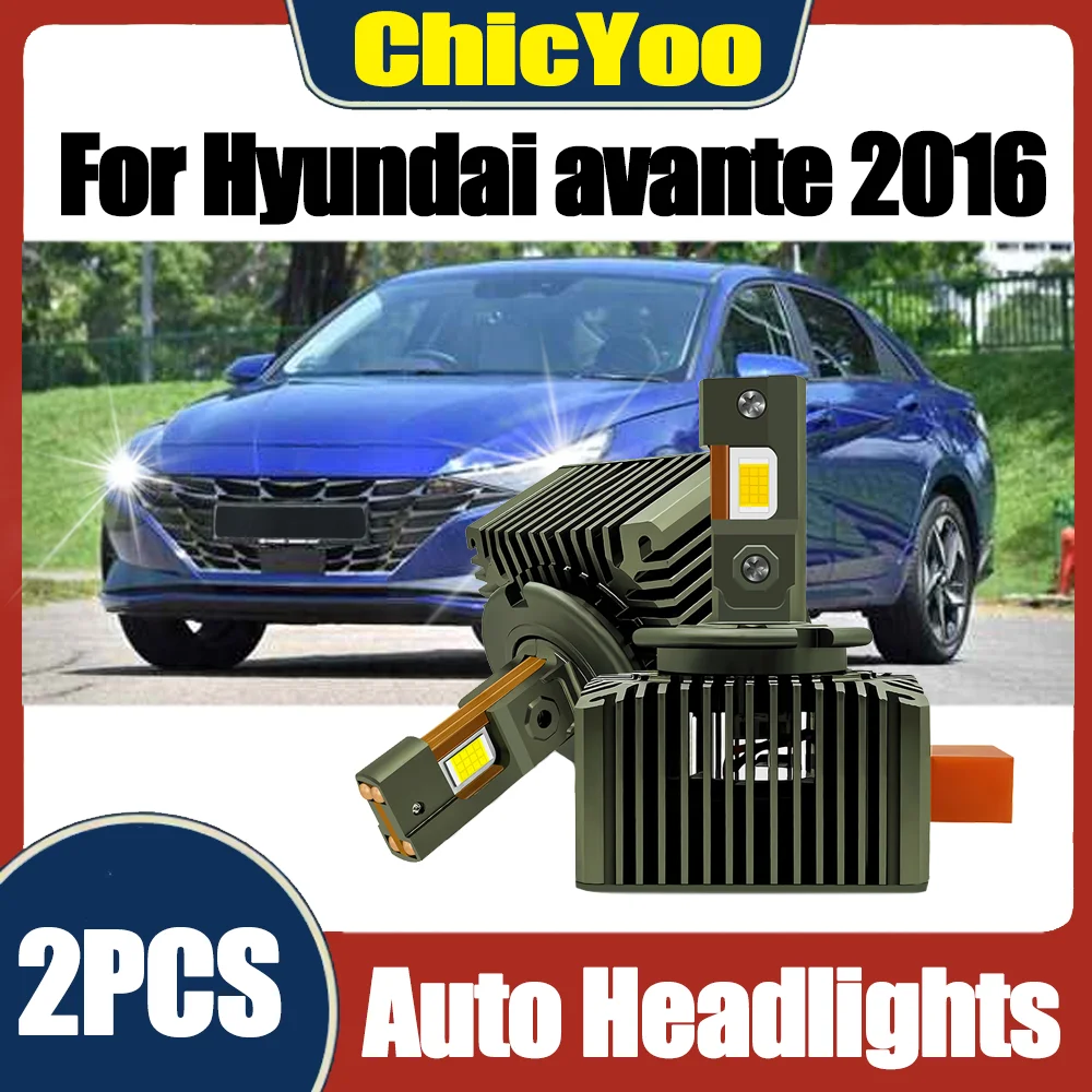 2PCS 30000LM Canbus Auto HID Xenon Lights High Power 3570 CSP Chips LED Headlamps 120W 6000K White 12V For Hyundai avante 2016
2PCS 30000LM Canbus Auto HID Xenon Lights High Power 3570 CSP Chips LED Headlamps 120W 6000K White 12V For Hyundai avante 2016