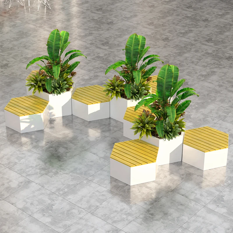 Outdoor landscape seat combination flower box flower bed solid wood preservative wood seat shopping mall Meichen square
Outdoor landscape seat combination flower box flower bed solid wood preservative wood seat shopping mall Meichen square
