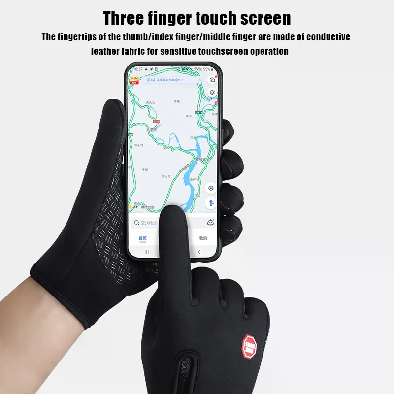 Autumn And Winter Outdoor Cycling Gloves Mountaineering Fitness Sports Waterproof Windproof Long Finger Plus Velvet Warm Gloves
Autumn And Winter Outdoor Cycling Gloves Mountaineering Fitness Sports Waterproof Windproof Long Finger Plus Velvet Warm Gloves