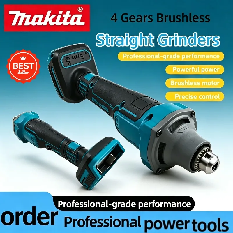 Makita Multifunctional Die Grinder – Brushless, 4 Gears, Chuck Type, Straight Tool for Grinding, Polishing & Engraving
Makita Multifunctional Die Grinder – Brushless, 4 Gears, Chuck Type, Straight Tool for Grinding, Polishing & Engraving