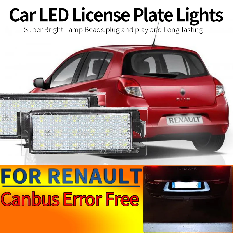 2PCS Car LED License Number Plate Light For Renault Megane 2 3 Clio 3 4 Laguna 2 Master 2 3 Kangoo Vel Satis Canbus Error Free
2PCS Car LED License Number Plate Light For Renault Megane 2 3 Clio 3 4 Laguna 2 Master 2 3 Kangoo Vel Satis Canbus Error Free