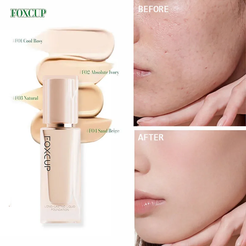 FOXCUP Liquid Foundation Hydrating Watery Creamy Oill Control High Coverage Sweat-proof Lasting Facial Foundation Makeup 30g
FOXCUP Liquid Foundation Hydrating Watery Creamy Oill Control High Coverage Sweat-proof Lasting Facial Foundation Makeup 30g