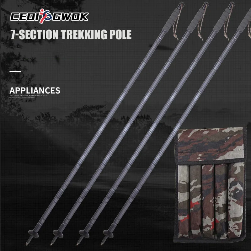 CEOI GWOK Walking Sticks Folding Aluminum Alloy Collapsible Non Slip Trekking Pole Multifunctional Outdoor Hiking Climbing Gear
CEOI GWOK Walking Sticks Folding Aluminum Alloy Collapsible Non Slip Trekking Pole Multifunctional Outdoor Hiking Climbing Gear