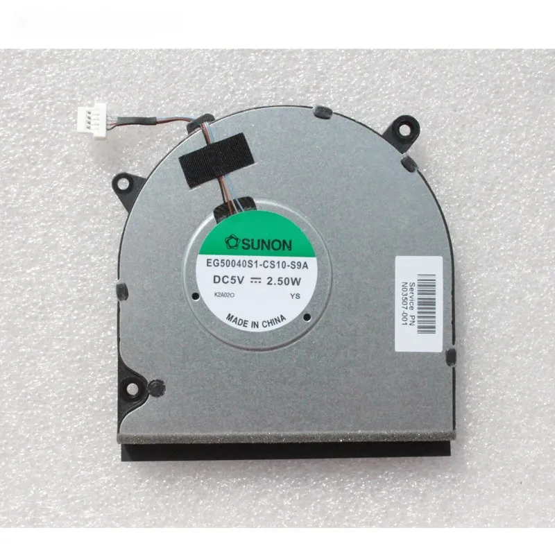 New Original laptop CPU cooling fan for HP Pavilion 15-eg2xxx 15-eg2100tu i5-1240P TPN-Q245 Sunon EG50040S1-CS10-S9A N03507-001
New Original laptop CPU cooling fan for HP Pavilion 15-eg2xxx 15-eg2100tu i5-1240P TPN-Q245 Sunon EG50040S1-CS10-S9A N03507-001