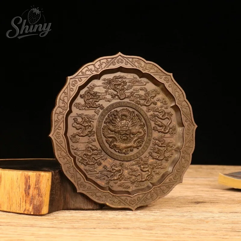 Antique Bronze Retro Nine Dragon Plate Dragon Pattern Micro Carving Ornaments
Antique Bronze Retro Nine Dragon Plate Dragon Pattern Micro Carving Ornaments