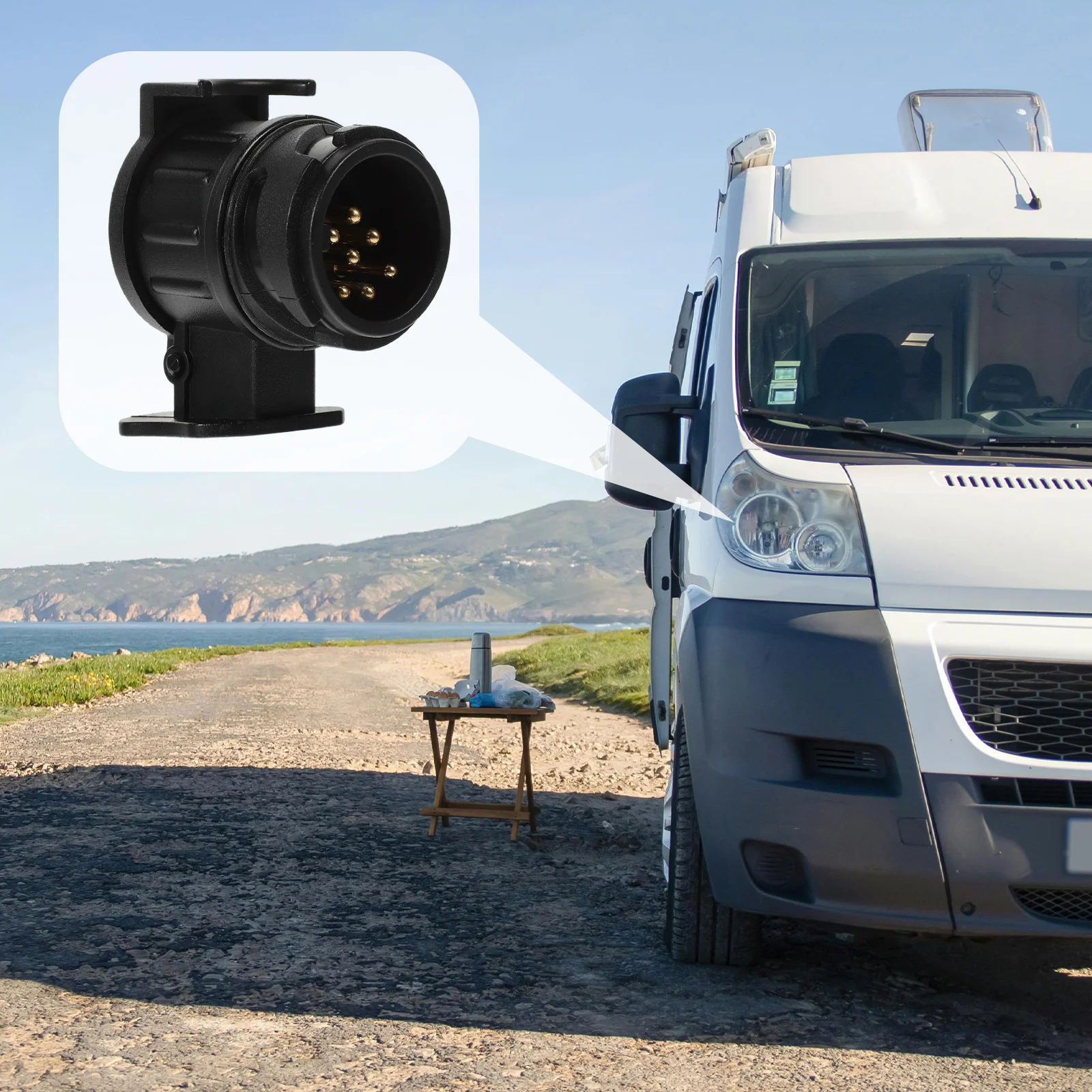 13 Pin to 7 Pin Trailer Light Adapter Electrical Plug Socket Converter Copper Accessories Truck Traction Vehicle Converter
13 Pin to 7 Pin Trailer Light Adapter Electrical Plug Socket Converter Copper Accessories Truck Traction Vehicle Converter