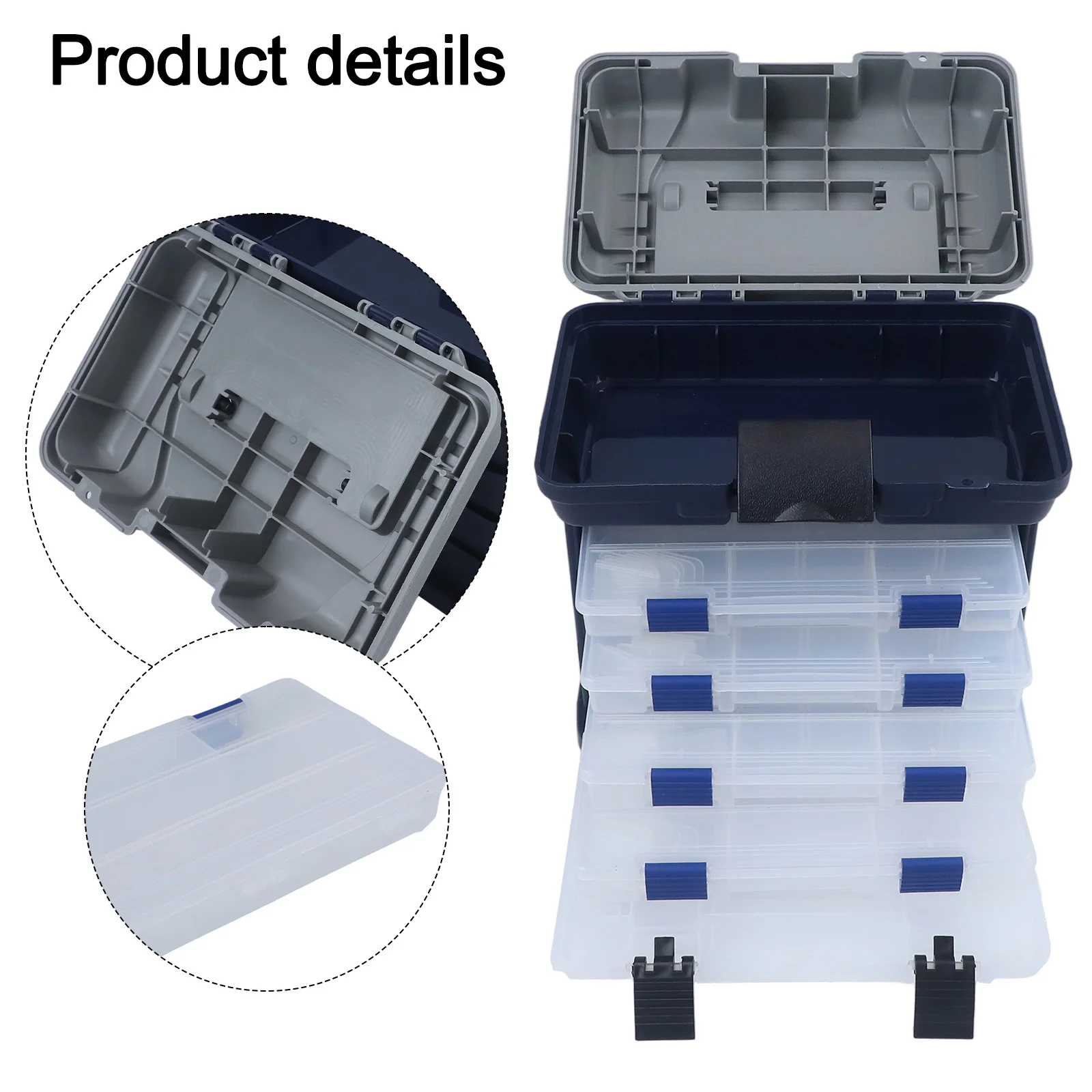 4-layer Toolbox Fishing Gear Box Fishing Trips Camping Gear Independent Compartment Fishing Box Load-bearing 40kg Easy To Use
4-layer Toolbox Fishing Gear Box Fishing Trips Camping Gear Independent Compartment Fishing Box Load-bearing 40kg Easy To Use