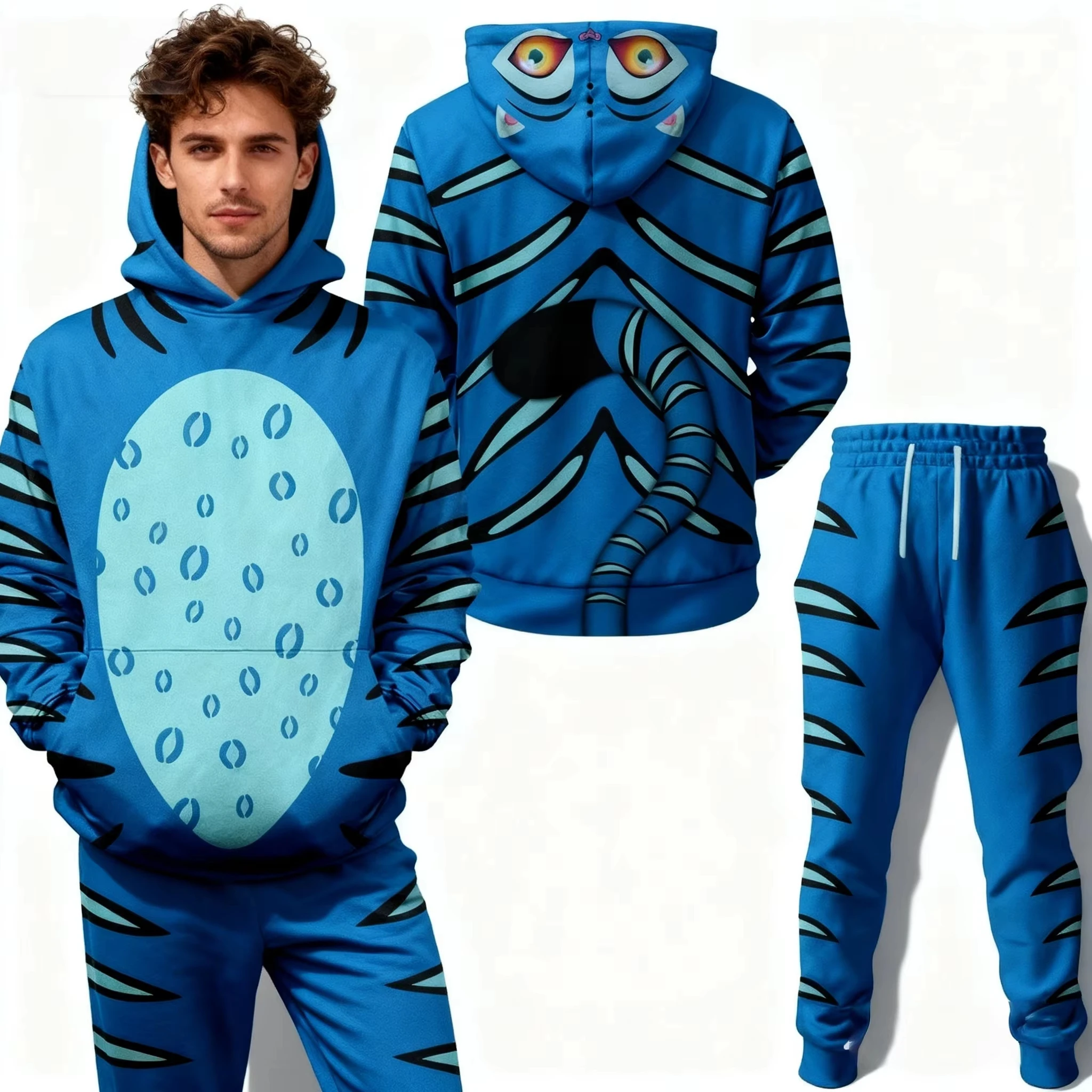 Autumn and Winter Warm Hoodie Set Cosplay Werewolf Hunting Team Korean American Street Men's and Women's Style
Autumn and Winter Warm Hoodie Set Cosplay Werewolf Hunting Team Korean American Street Men's and Women's Style