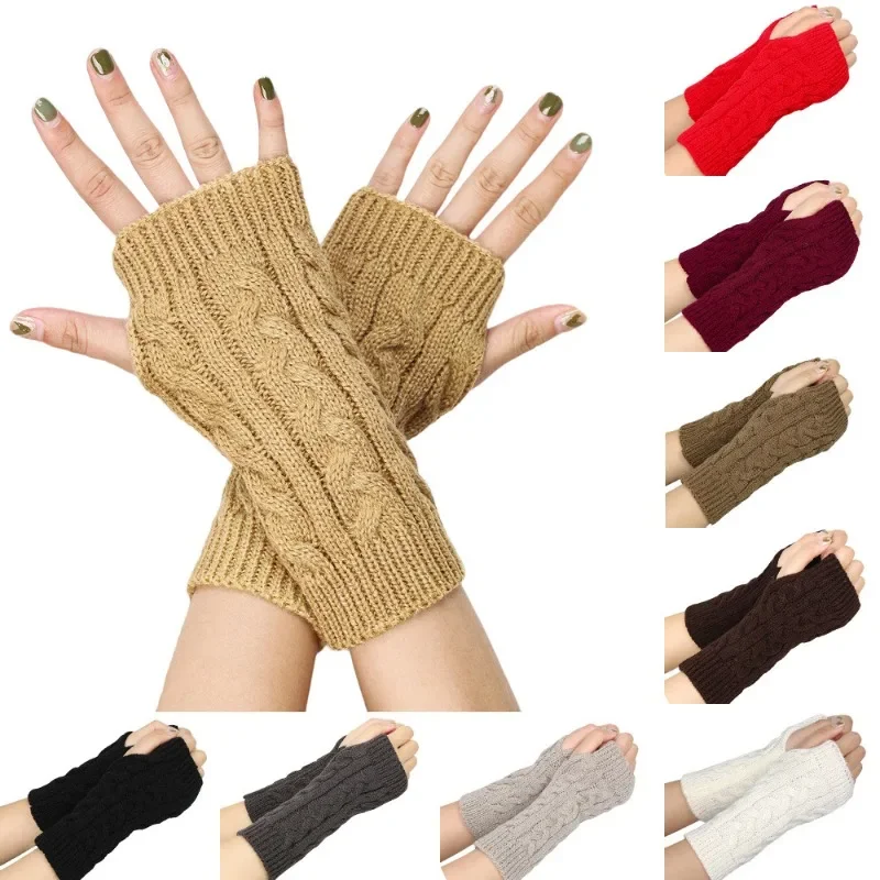 Women's Knitted Long Hand Gloves Warm Embroidered Winter Gloves Fingerless Gloves For Women Girl Guantes
Women's Knitted Long Hand Gloves Warm Embroidered Winter Gloves Fingerless Gloves For Women Girl Guantes
