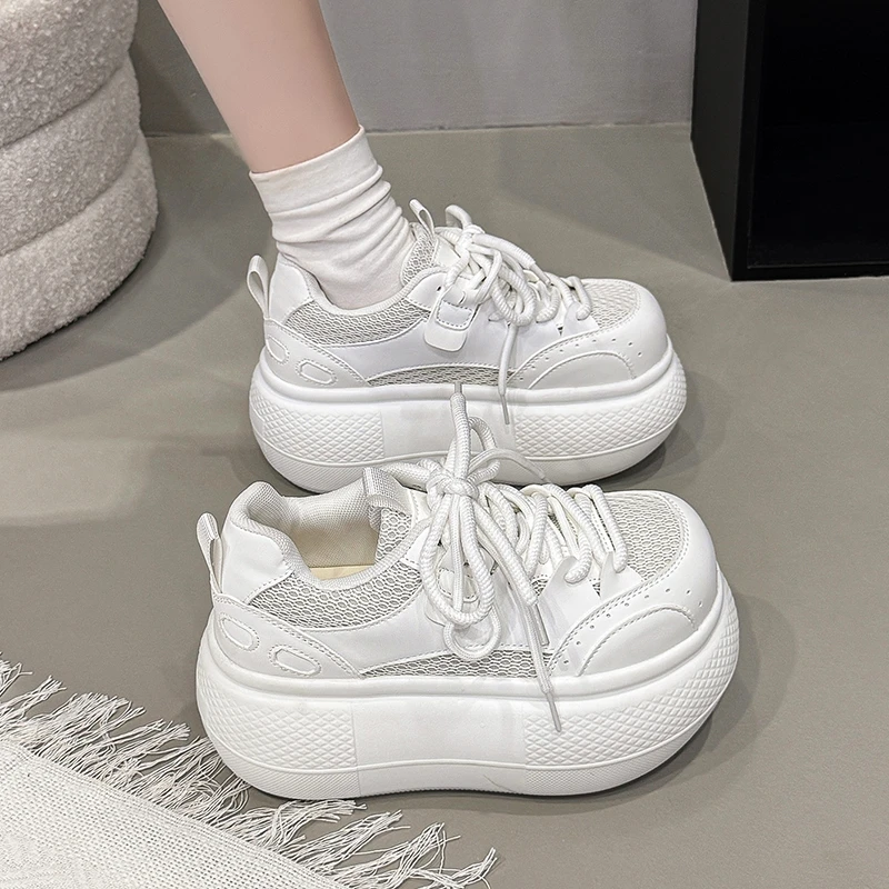 7.5CM Women Breathable Mesh Sneakers Female Casual Comfortable Sports Shoes New 2026 Summer Ladies Chunky Shoes Zapatos De Mujer
7.5CM Women Breathable Mesh Sneakers Female Casual Comfortable Sports Shoes New 2026 Summer Ladies Chunky Shoes Zapatos De Mujer