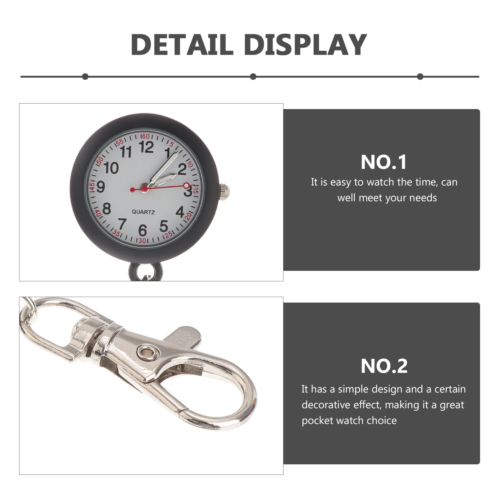 1pc Nurse Watch Clip Chain Pendant Watches Stainless Steel Glass Simple Design Decorative Practical Gift Vintage Pocket Watch
1pc Nurse Watch Clip Chain Pendant Watches Stainless Steel Glass Simple Design Decorative Practical Gift Vintage Pocket Watch