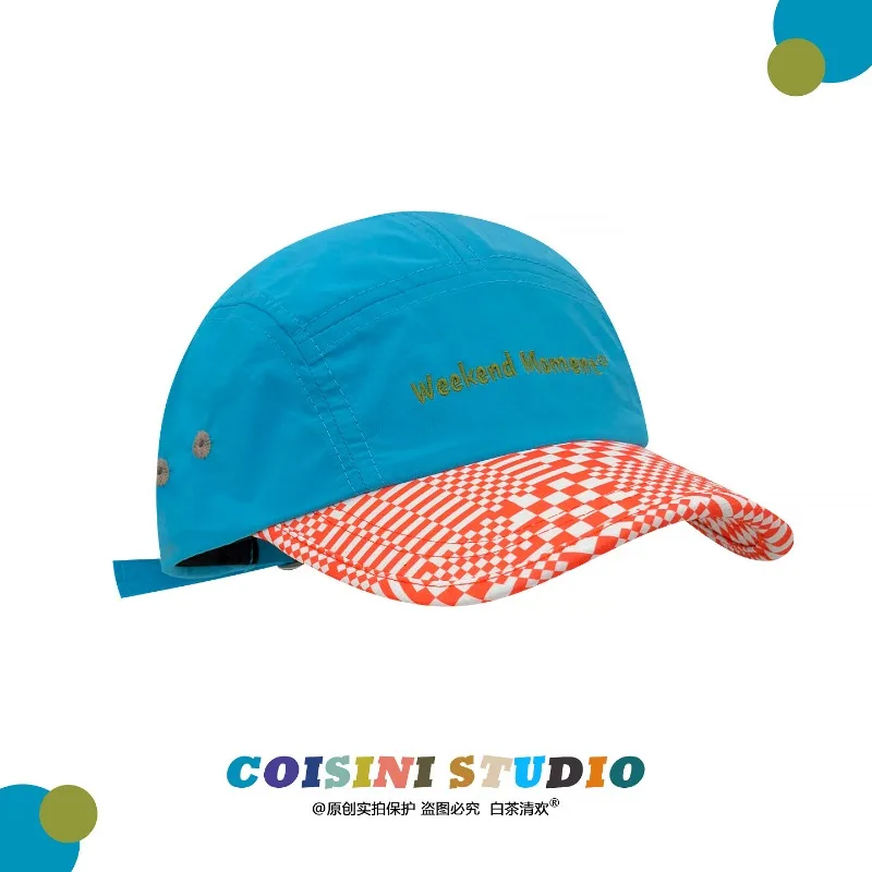 American Design Striped Plaid Splicing Quick-drying Hat for Men and Women Summer Light and Breathable Sunshade Baseball Caps
American Design Striped Plaid Splicing Quick-drying Hat for Men and Women Summer Light and Breathable Sunshade Baseball Caps