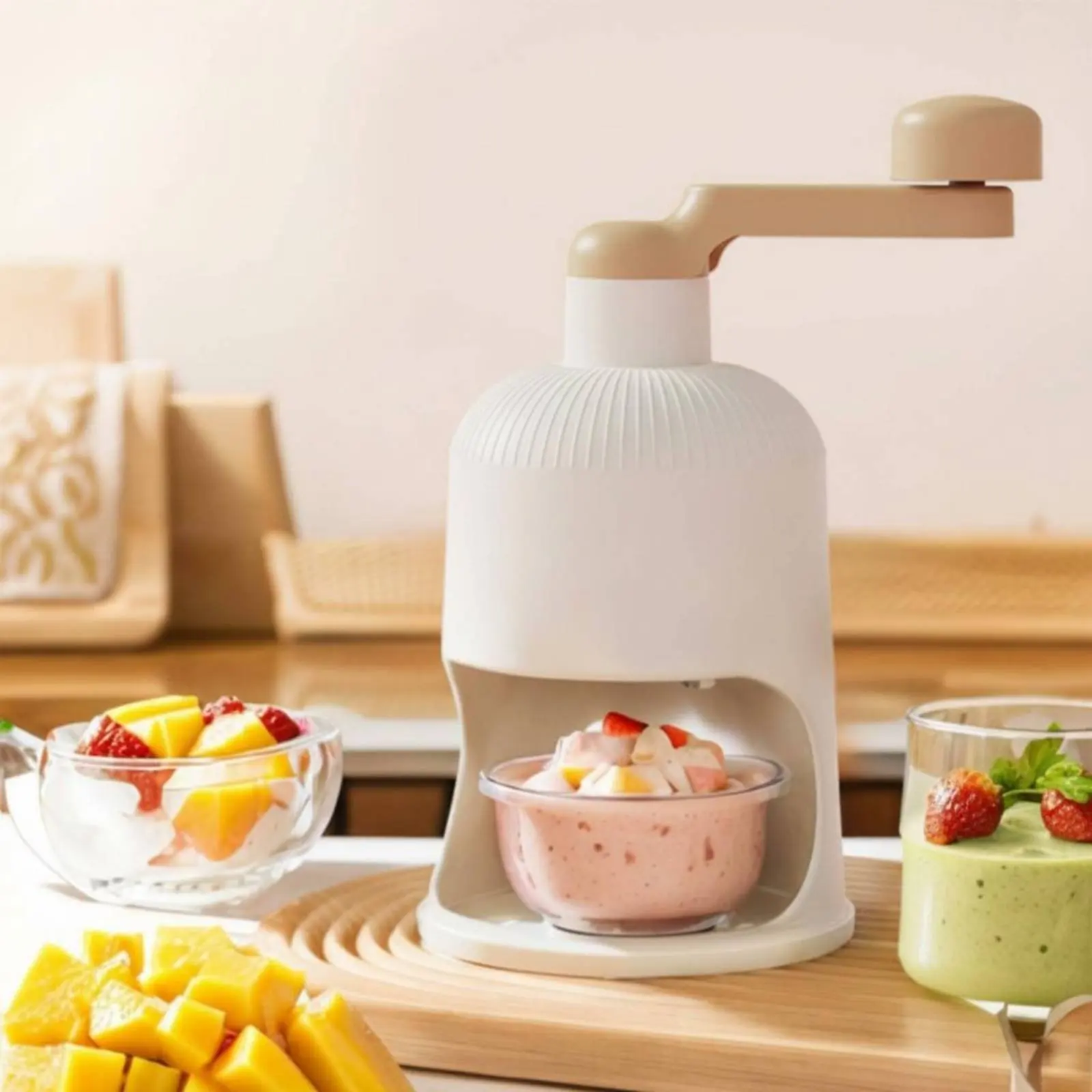 Manual Ice Crusher Food-Safe Material Portable Shaved Ice Crystals Cone Machine Household Blender Non-Slip Handle Kitchen Gadget
Manual Ice Crusher Food-Safe Material Portable Shaved Ice Crystals Cone Machine Household Blender Non-Slip Handle Kitchen Gadget