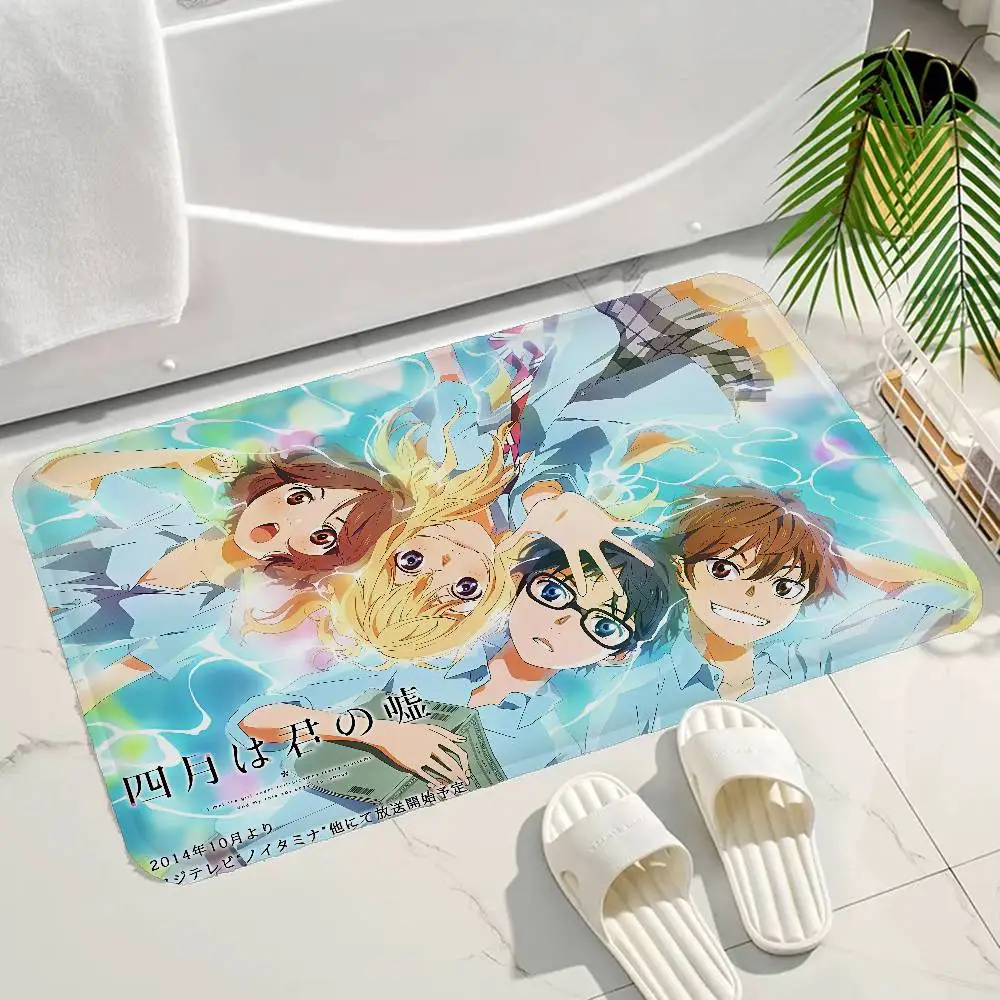 Anime Your Lie In April Bathroom Mat Kids Room Bedroom Decoration Balcony Anti-Slip Doormat Living Room Welcome Rug
Anime Your Lie In April Bathroom Mat Kids Room Bedroom Decoration Balcony Anti-Slip Doormat Living Room Welcome Rug