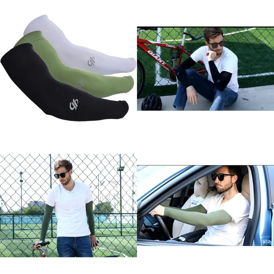 Cooling Compression Arm Sleeves UPF50+ UV Protection for Men Women Cycling Driving Outdoor Tattoo Cover Up 3-Pairs
Cooling Compression Arm Sleeves UPF50+ UV Protection for Men Women Cycling Driving Outdoor Tattoo Cover Up 3-Pairs