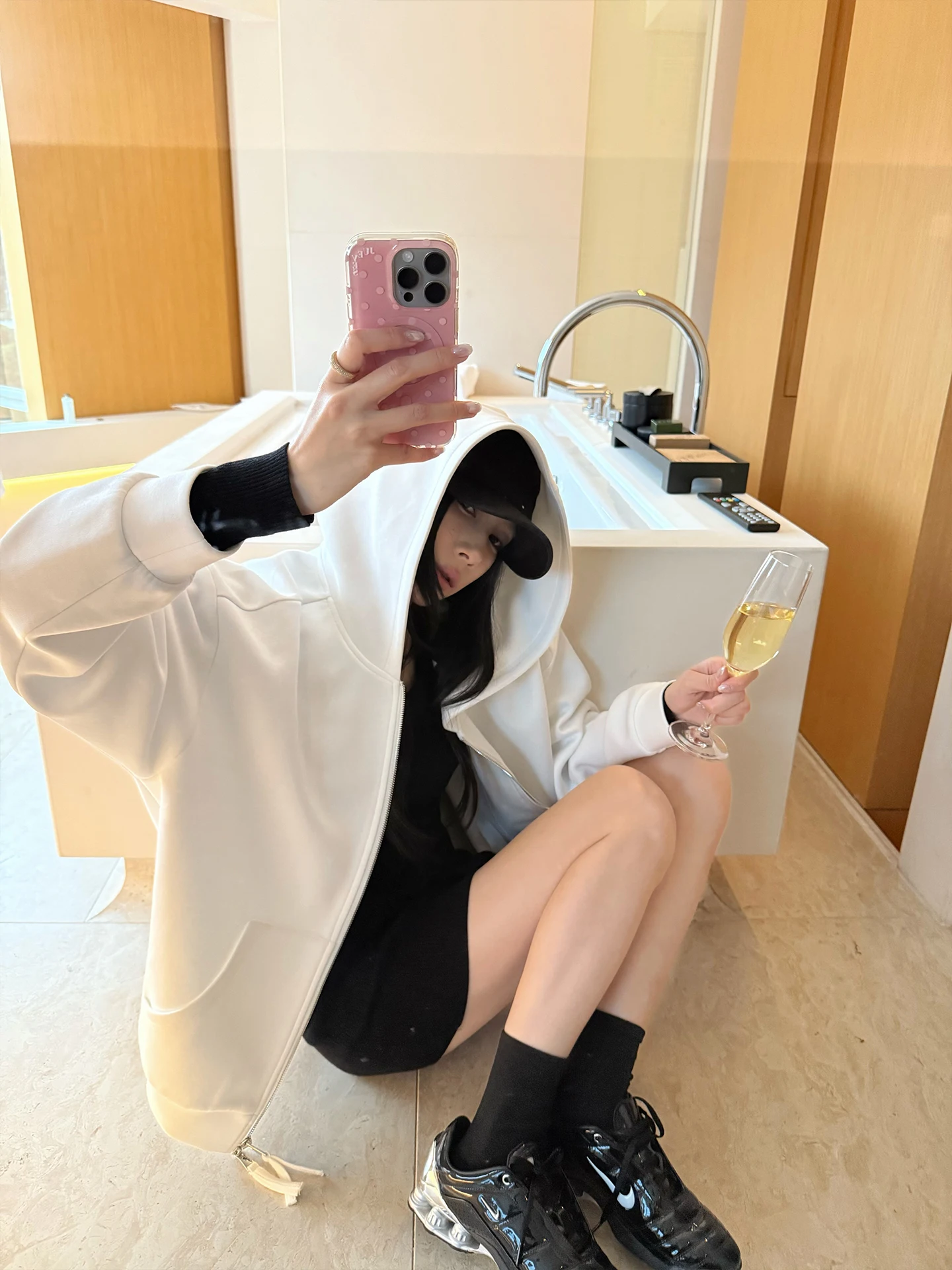 Loose Long Sve Hoodie Jaet Women's Spring Korean Sle Cotton Polyester Blend Breathable Comfortable Casual Sweatirt
Loose Long Sve Hoodie Jaet Women's Spring Korean Sle Cotton Polyester Blend Breathable Comfortable Casual Sweatirt