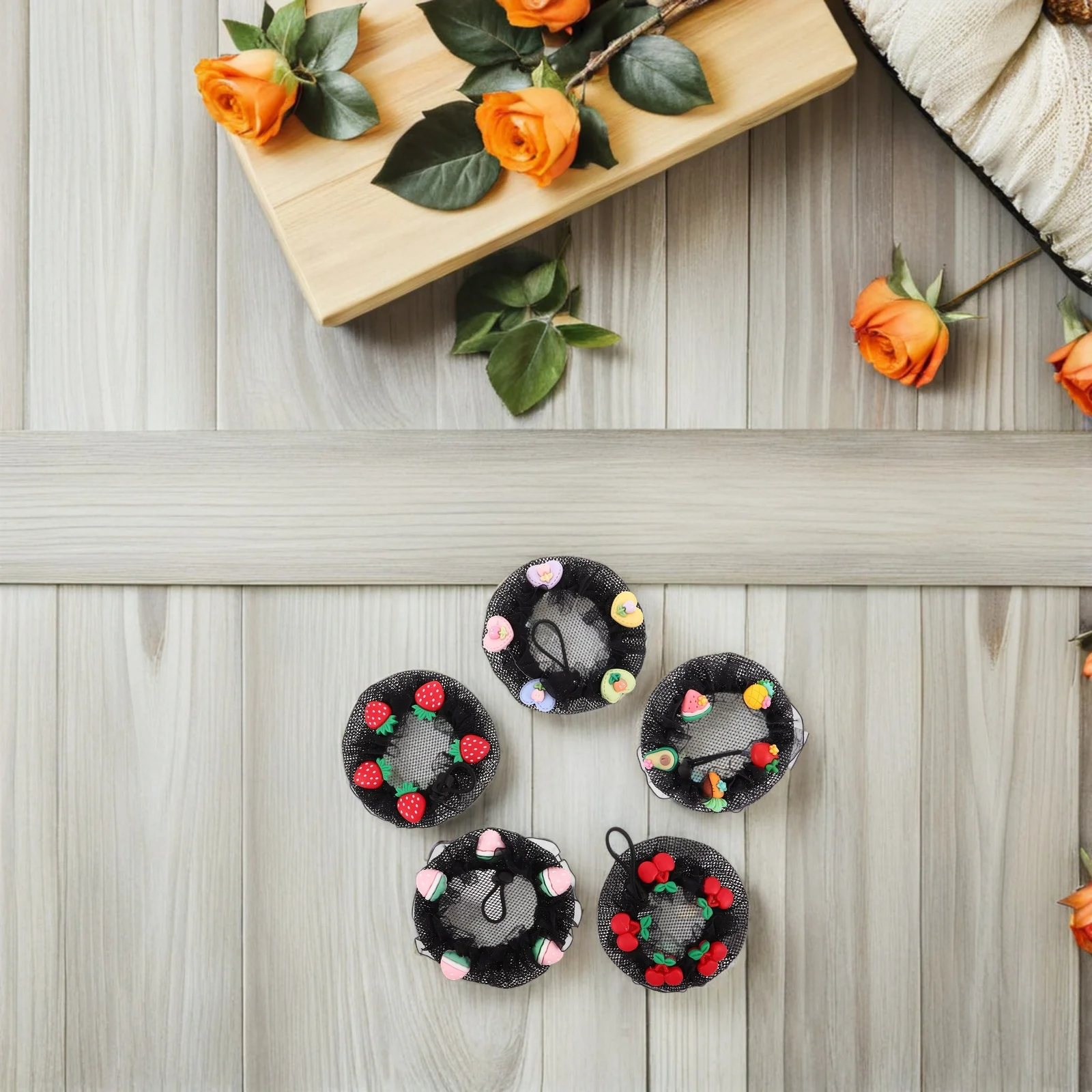 5pcs Donut Bun Maker: Mini Ballet Hair Net Kit For Dance Practice Performance Invisible Lightweight Bun Shaper Tool For Girls
5pcs Donut Bun Maker: Mini Ballet Hair Net Kit For Dance Practice Performance Invisible Lightweight Bun Shaper Tool For Girls