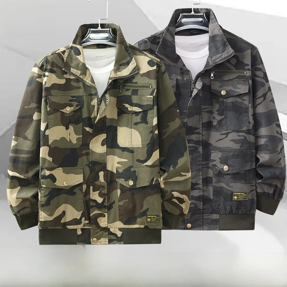 Утолщенная рабочая рубашка из чистого хлопка для мужчин, спецодежда для сварщиков, защита от ожогов, камуфляжная рабочая одежда
Утолщенная рабочая рубашка из чистого хлопка для мужчин, спецодежда для сварщиков, защита от ожогов, камуфляжная рабочая одежда