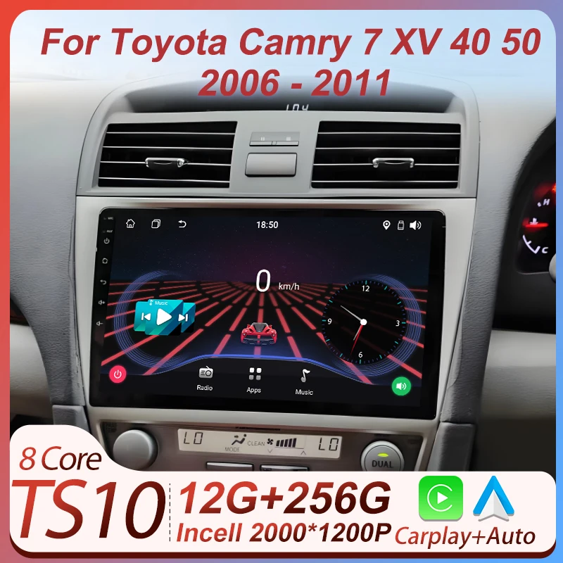 Car Android For Toyota Camry 7 XV 40 50 2006-2011 Wireless Android Auto Radio Carplay Intelligent Car Systems Bluetooth No 2din
Car Android For Toyota Camry 7 XV 40 50 2006-2011 Wireless Android Auto Radio Carplay Intelligent Car Systems Bluetooth No 2din