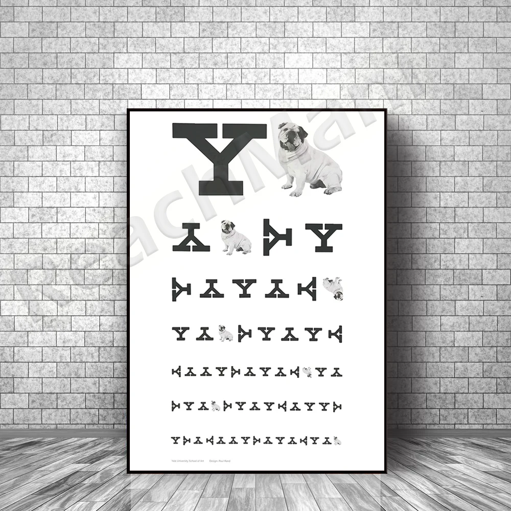 Paul Rand Poster Print, Yale School of Art, Snellen Eye Chart Canvas Print, Wall Decor
Paul Rand Poster Print, Yale School of Art, Snellen Eye Chart Canvas Print, Wall Decor
