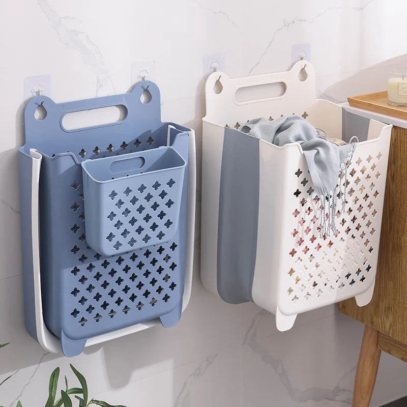 Folding Bathroom Laundry Basket Wall-mountedDirty Clothes Storage Basket Household LaundryBag Laundry Bathroom Organizer
Folding Bathroom Laundry Basket Wall-mountedDirty Clothes Storage Basket Household LaundryBag Laundry Bathroom Organizer