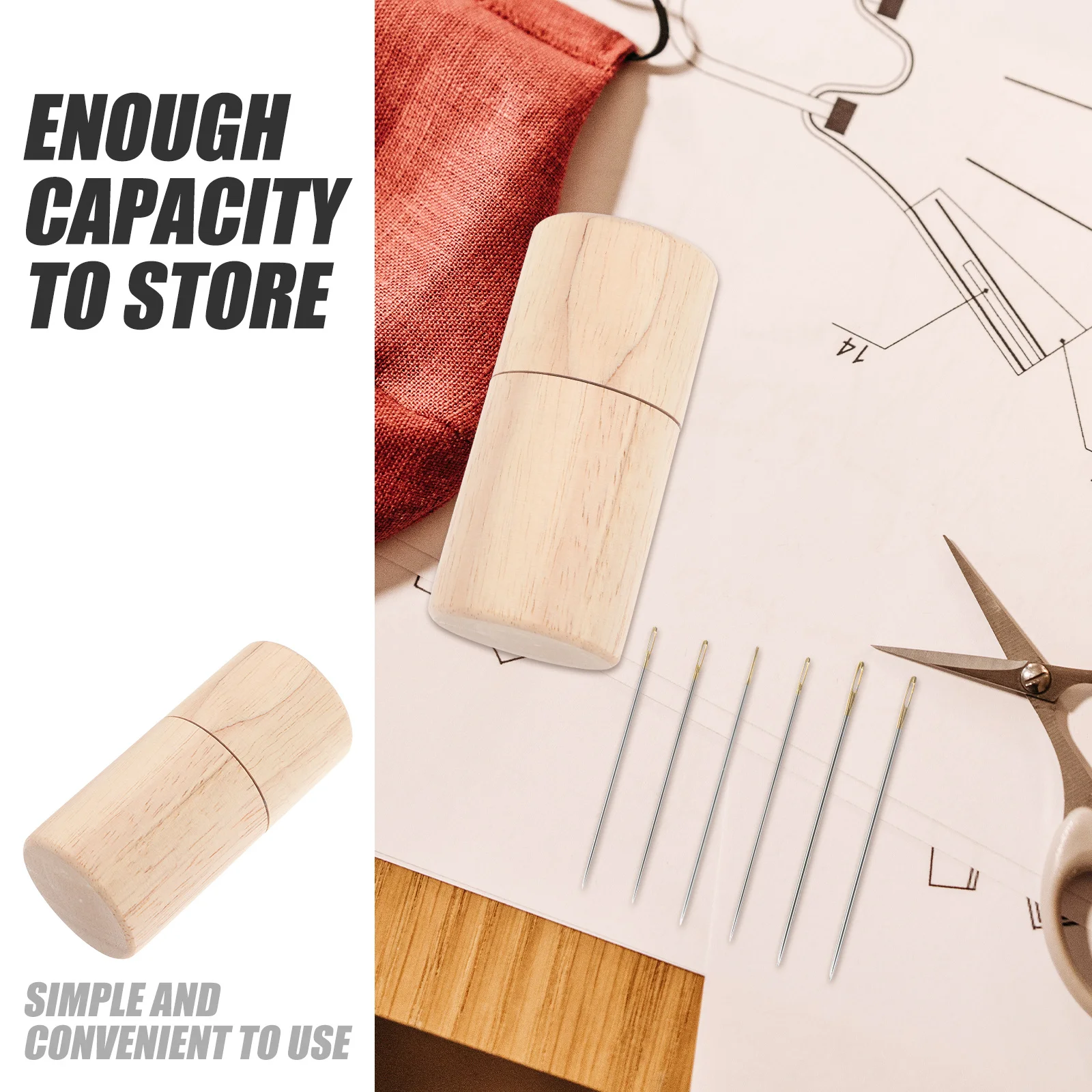 1 set 1 Set Wooden Case Compact Sewing Needle Holder Multi-Function Storage Accessory Portable Needle Tube Home Sewing Organizer
1 set 1 Set Wooden Case Compact Sewing Needle Holder Multi-Function Storage Accessory Portable Needle Tube Home Sewing Organizer