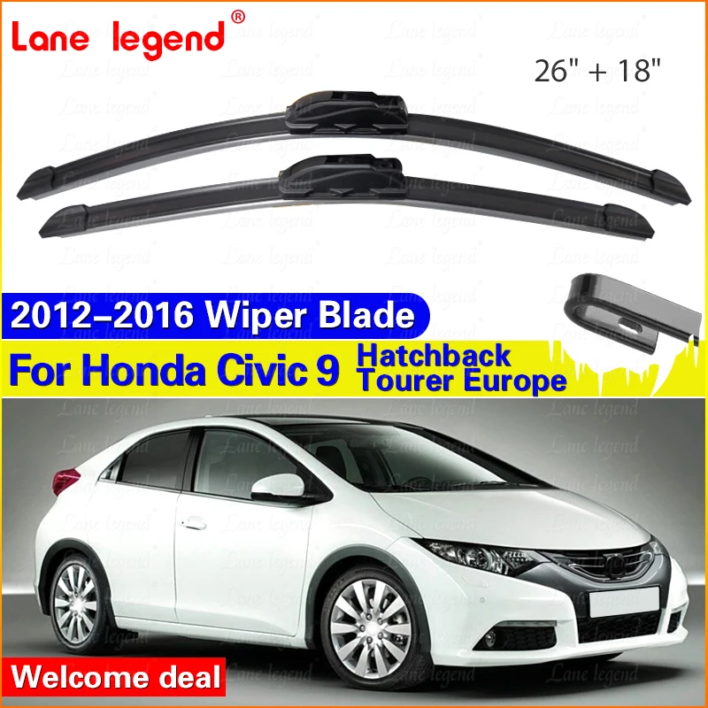Car Wiper Blades For Honda Civic 9 Hatchback Tourer Europe 2012-2016 26"18" Windshield Windscreen Clean Naturl Rubber Car Wipers
Car Wiper Blades For Honda Civic 9 Hatchback Tourer Europe 2012-2016 26"18" Windshield Windscreen Clean Naturl Rubber Car Wipers