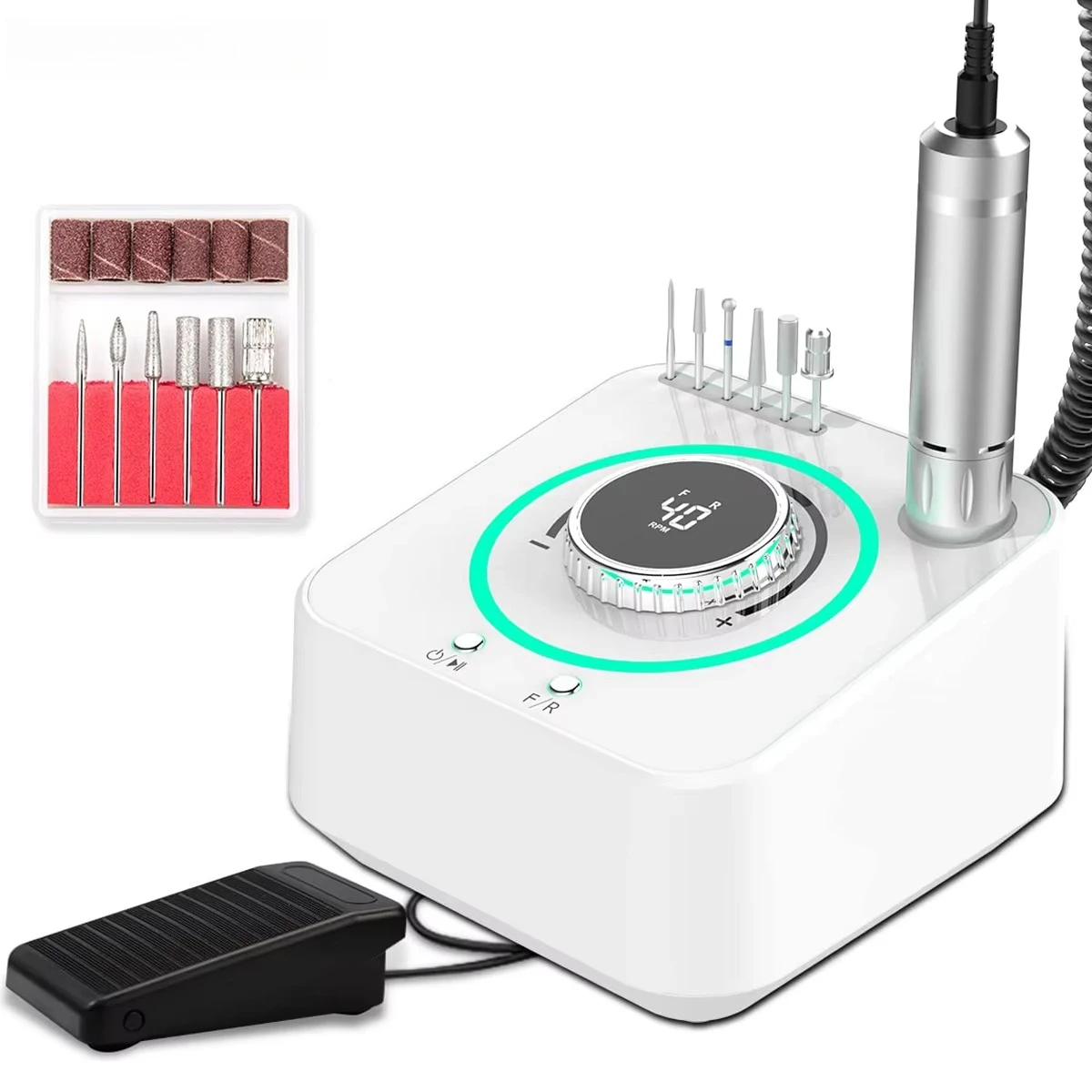 Professional E Filer Kit Elektrische Nagelfraser Ponceuse Ongle 40000RPM Nail Drill Machine for Gel Nail
Professional E Filer Kit Elektrische Nagelfraser Ponceuse Ongle 40000RPM Nail Drill Machine for Gel Nail