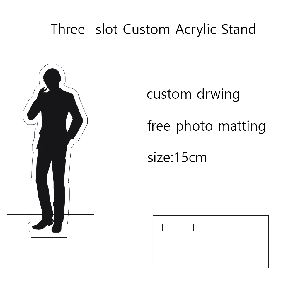 15CM Anime Three-slot Custom Acrylic Stand Model Cosplay Characters Ornament Accessories Goods Collection Gifts
15CM Anime Three-slot Custom Acrylic Stand Model Cosplay Characters Ornament Accessories Goods Collection Gifts