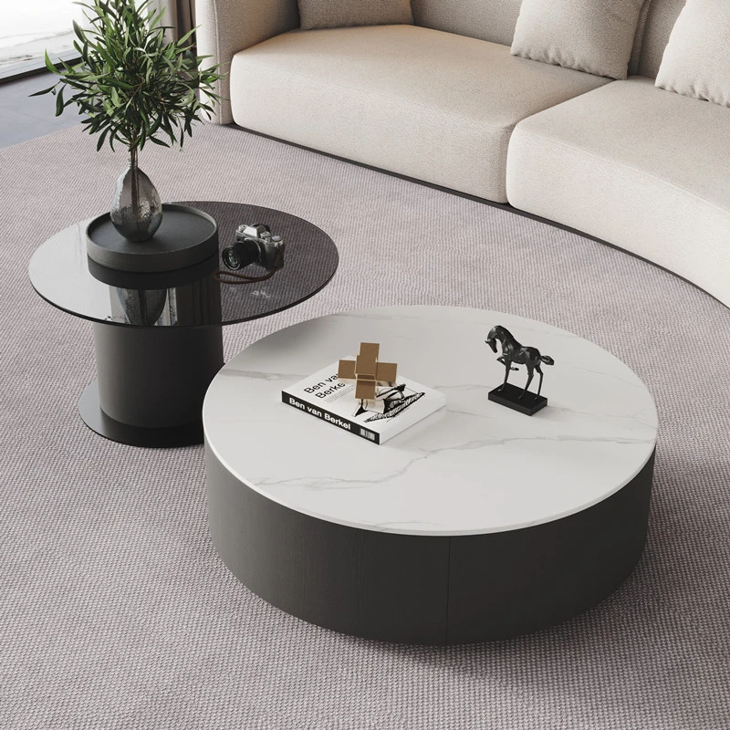 Italian Minimalist Round Rectangular Tempered Glass Side And Coffee Table Set For Small Living Rooms
Italian Minimalist Round Rectangular Tempered Glass Side And Coffee Table Set For Small Living Rooms
