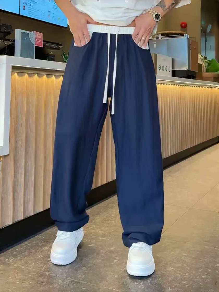 Men's Summer Casual Pants Cool Feeling Bent Knife Pants Fashionable Splicing Design Breathable Loose Fit Straight Leg
Men's Summer Casual Pants Cool Feeling Bent Knife Pants Fashionable Splicing Design Breathable Loose Fit Straight Leg