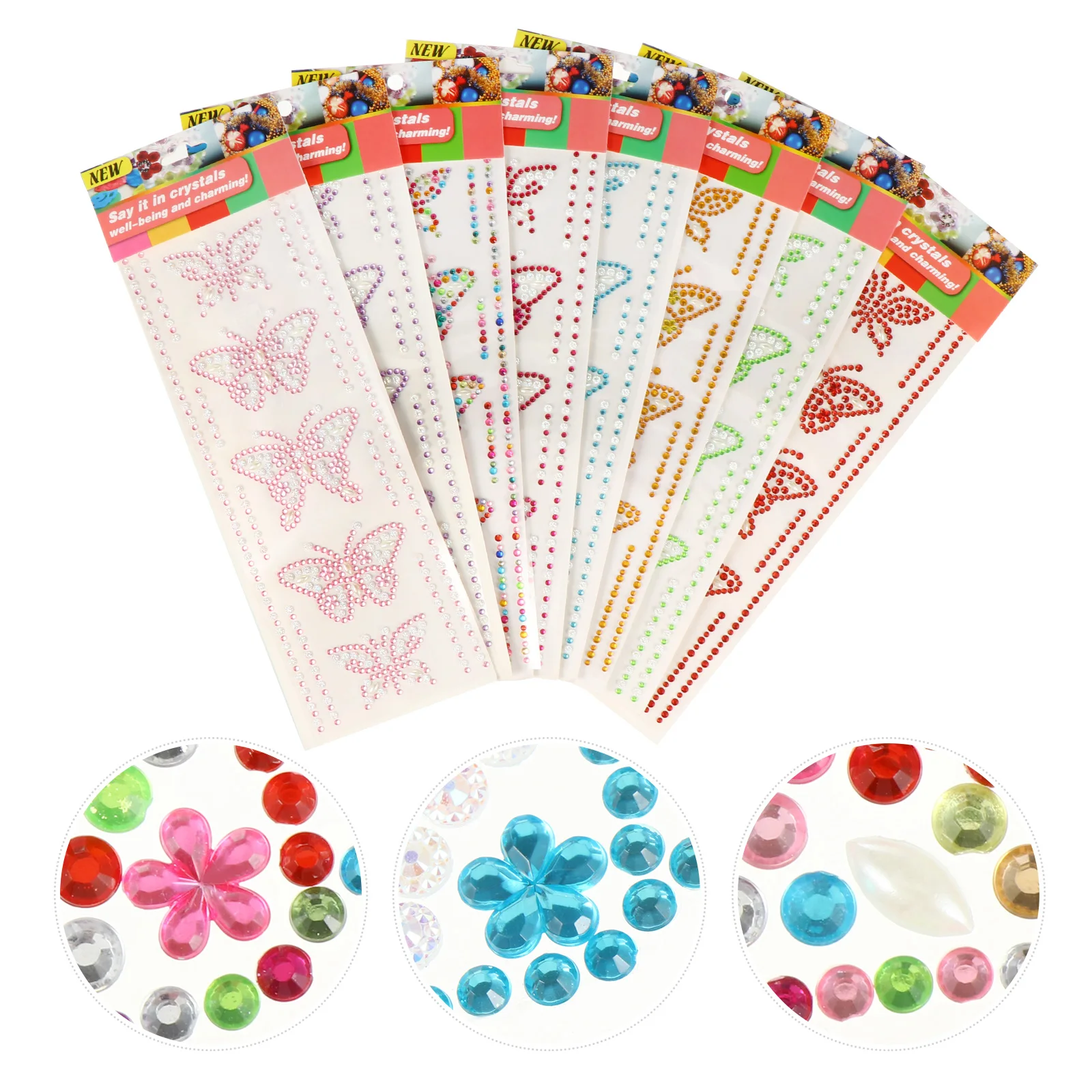8 set Crystal Stickers Butterfly Rhinestone Acrylic Decor Jewelry Adhesive Jewelry Crystal Sticker Craft Accessories
8 set Crystal Stickers Butterfly Rhinestone Acrylic Decor Jewelry Adhesive Jewelry Crystal Sticker Craft Accessories