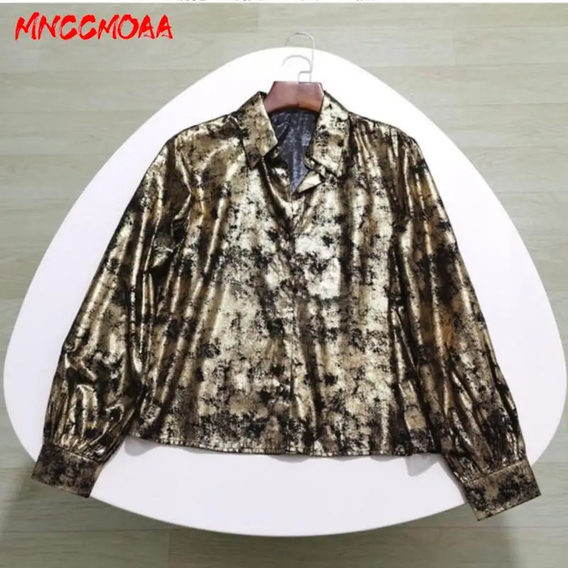 MNCCMOAA 2024 Women Fashion Metal Vintage Loose Long Sleeve Shirt Female Solid Color Casual Versatile Blouse Tops
MNCCMOAA 2024 Women Fashion Metal Vintage Loose Long Sleeve Shirt Female Solid Color Casual Versatile Blouse Tops
