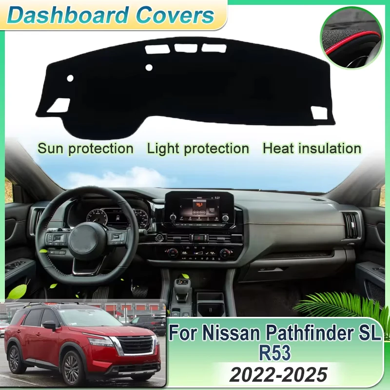 Car Dashboard Cover LHD RHD For Nissan Pathfinder SL R53 2022~2025 Instrument Panel Mat Sunshade Anti-slip Carpet Pad Accesories
Car Dashboard Cover LHD RHD For Nissan Pathfinder SL R53 2022~2025 Instrument Panel Mat Sunshade Anti-slip Carpet Pad Accesories