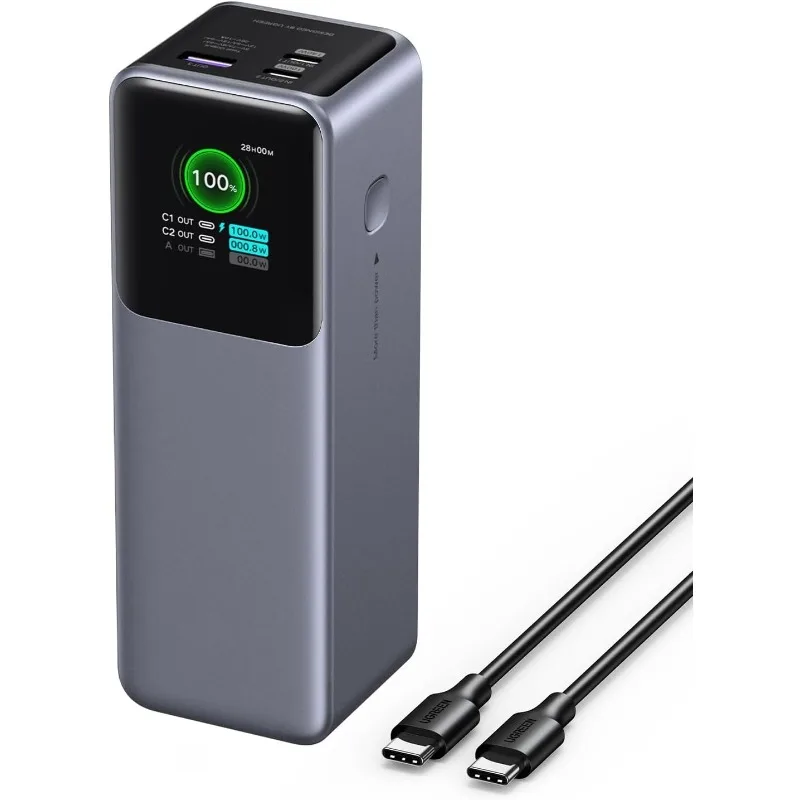 Nexode Power Bank 25000 мАч 200 Вт Портативное зарядное устройство для ноутбука PD 3.1 Быстрая зарядка 90 Втч 3-портовый аккумулятор с TFT Smart Disp
Nexode Power Bank 25000 мАч 200 Вт Портативное зарядное устройство для ноутбука PD 3.1 Быстрая зарядка 90 Втч 3-портовый аккумулятор с TFT Smart Disp