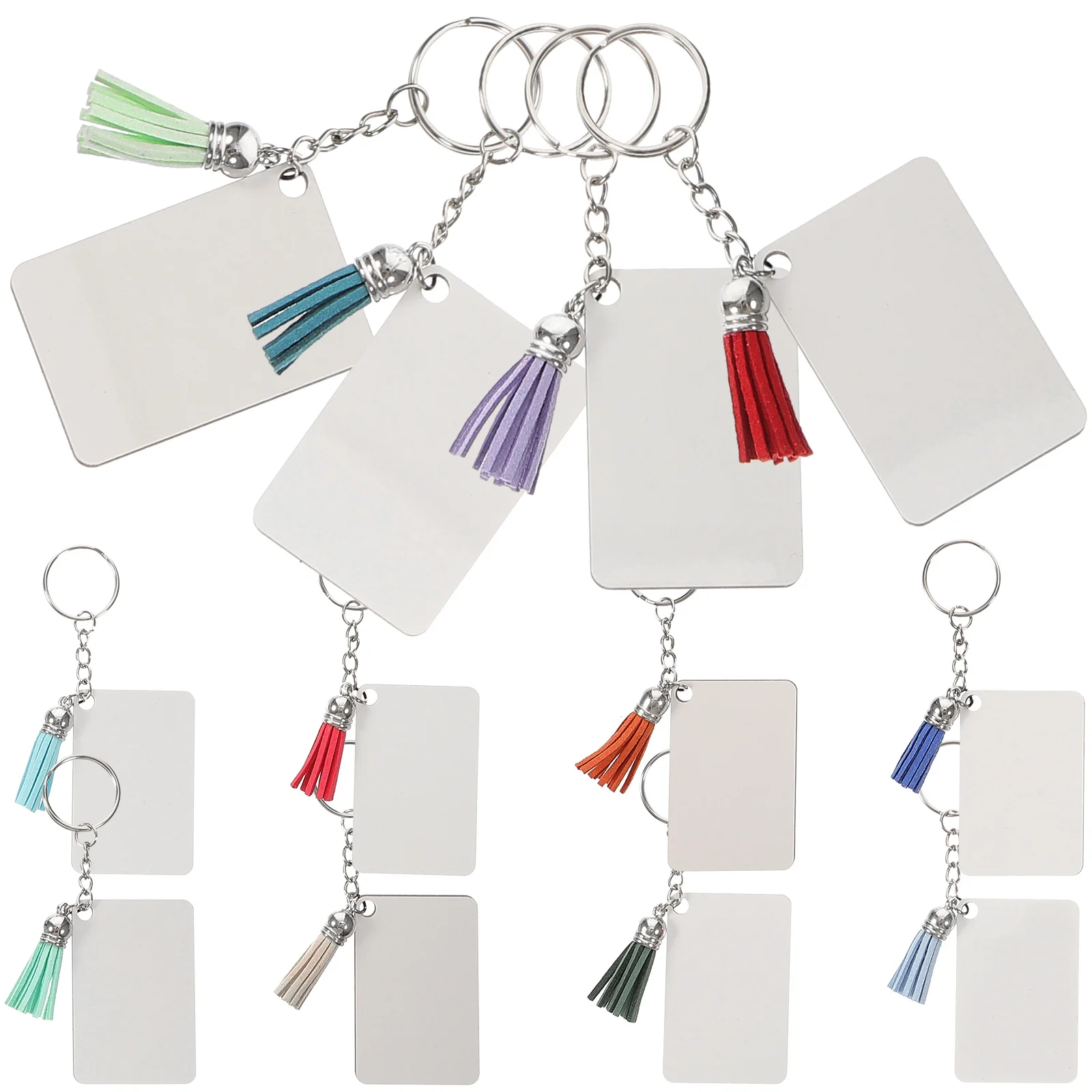 20 set Keychain Pendant Heat Transfer Blanks Sublimation Double Sided Durable DIY Key Rings Decorative Portable Craft for Tassel
20 set Keychain Pendant Heat Transfer Blanks Sublimation Double Sided Durable DIY Key Rings Decorative Portable Craft for Tassel