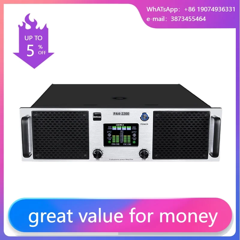 PA4-850 New High Quality10000 Watt Audio Power Amplifier
PA4-850 New High Quality10000 Watt Audio Power Amplifier