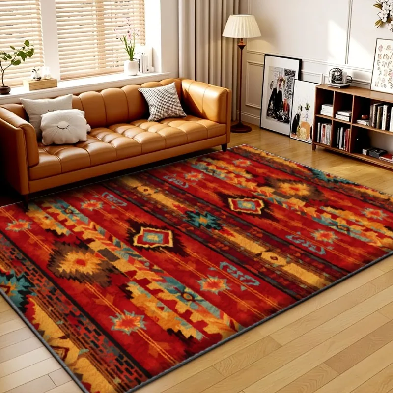 Persian Ethnic Style Carpet Living Room Decorative Cloakroom Coffee Table Carpet Bedroom Home Hotel Floor Mat Washable
Persian Ethnic Style Carpet Living Room Decorative Cloakroom Coffee Table Carpet Bedroom Home Hotel Floor Mat Washable