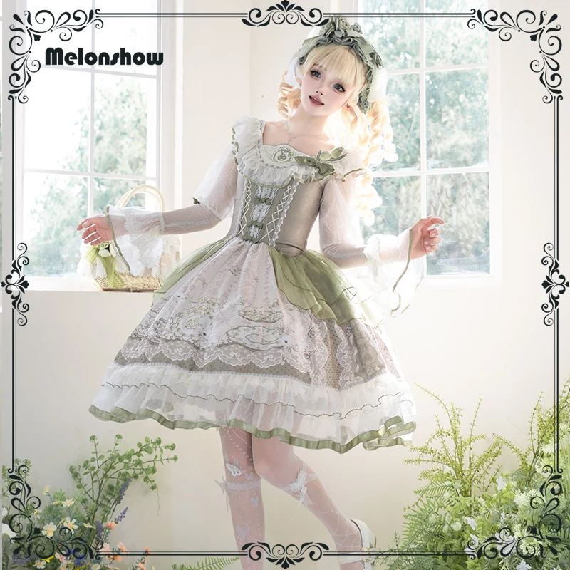 Green JSK Summer Classical Elegant Suspender Dress Lolita Solid Kawaii Lolita Retro Soft Girl Tea Party Suspender Dress
Green JSK Summer Classical Elegant Suspender Dress Lolita Solid Kawaii Lolita Retro Soft Girl Tea Party Suspender Dress