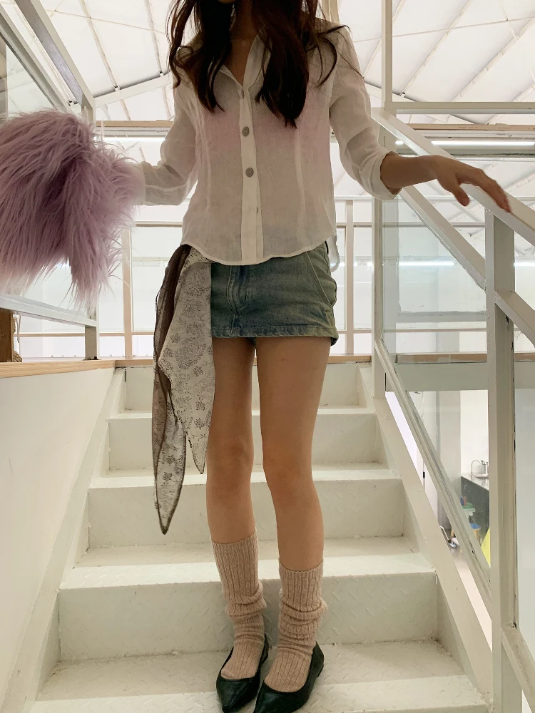 Low Waist A-Line ort Denim Skirt Faionable Worn-look Summer Slimming Casual Versatile Skirt Ladies Stand Fit Cott...
Low Waist A-Line ort Denim Skirt Faionable Worn-look Summer Slimming Casual Versatile Skirt Ladies Stand Fit Cott...