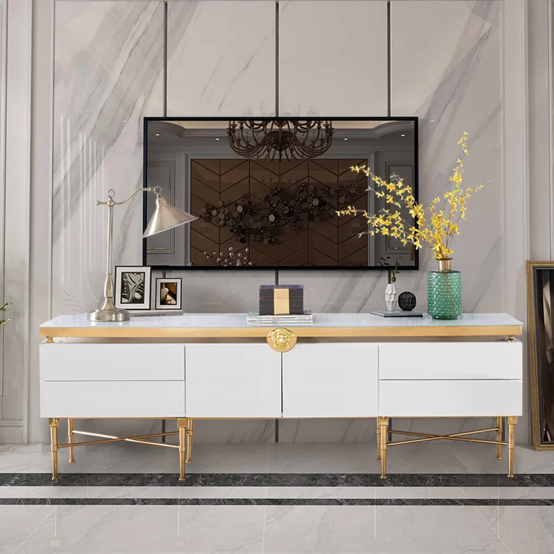 Light luxury post-modern coffee table combination set living room furniture
Light luxury post-modern coffee table combination set living room furniture