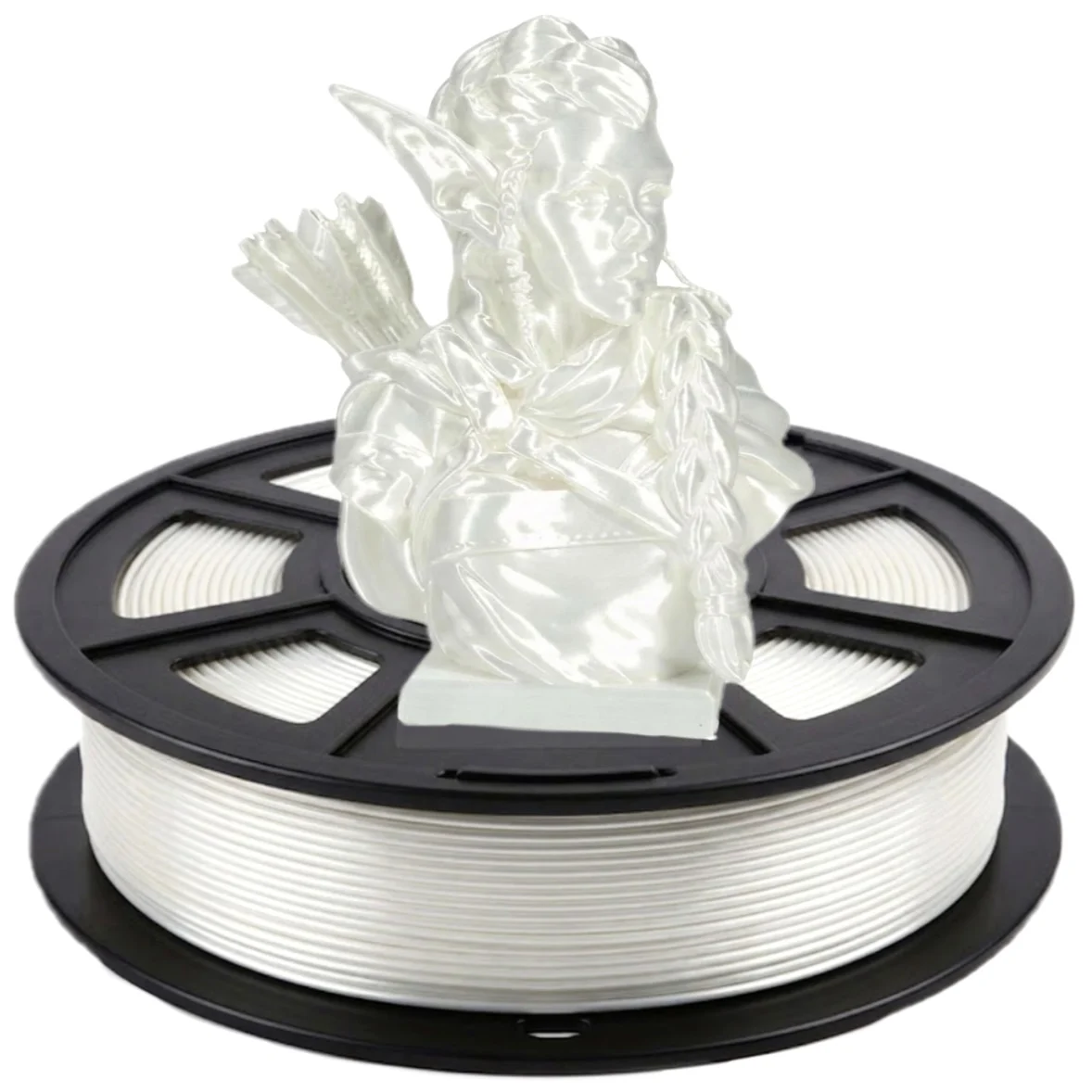 Silk PLA Filament, 1.75 mm, 250 g. This PLA filament for 3D printers is designed for fast printing, with low warping and no clog
Silk PLA Filament, 1.75 mm, 250 g. This PLA filament for 3D printers is designed for fast printing, with low warping and no clog