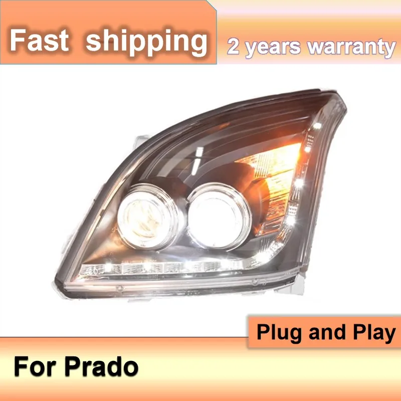 Car Accessories for Toyota Prado Headlamp 2003-2009 FJ120 Headlight DRL Turn Signal Low High Beam Projector Lens
Car Accessories for Toyota Prado Headlamp 2003-2009 FJ120 Headlight DRL Turn Signal Low High Beam Projector Lens