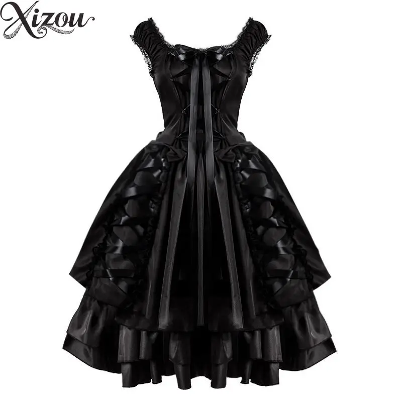 Vintage Long Lolita Dresses Women Gothic Style Ruffle Halloween Sweet Kawaii Vest Lace Bow Cake Y2k Dress Spring Autumn
Vintage Long Lolita Dresses Women Gothic Style Ruffle Halloween Sweet Kawaii Vest Lace Bow Cake Y2k Dress Spring Autumn